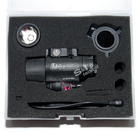 SureFire M6X BK Laser & Illuminator Flashlight with Led & Xenon